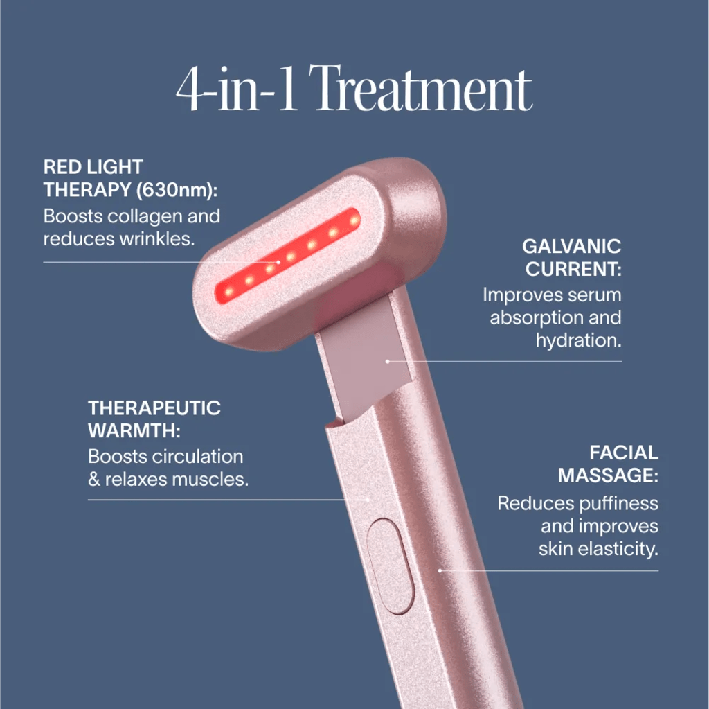 4-Function Red Light Therapy Wand